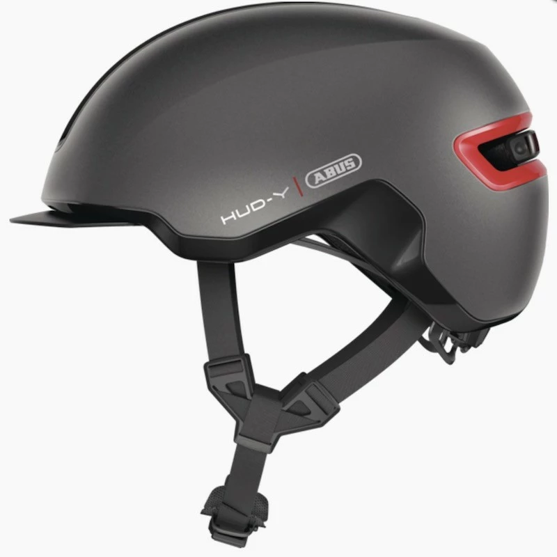 Abus HUD-Y Casco Urban Da Città Grigio | Titan 3 Abus HUD-Y Casco Urban Da Città Grigio | Titan