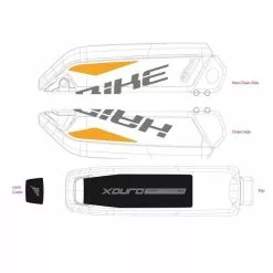 Adesivi Haibike Batteria Bosch 2014-2017 -Vendite Ricambi Ebike adesivi haibike batteria bosch 2014 2017 6