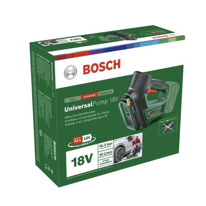 Bosch UniversalPump Pompa Compressore A Batteria Portatile 3 Bosch UniversalPump Pompa Compressore A Batteria Portatile