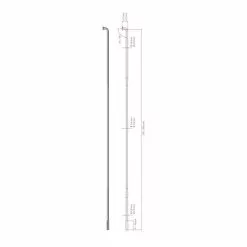 DT Swiss Competition Spoke 2.0/1.8x274mm -Vendite Ricambi Ebike dt swiss competition spoke 2018x274mm 1