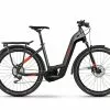 Haibike Trekking 9 Low Step 27.5 " EBike Antracite / Rosso / Nero | Lucido -Vendite Ricambi Ebike haibike sduro trekking 9 low step 275 ebike grigia