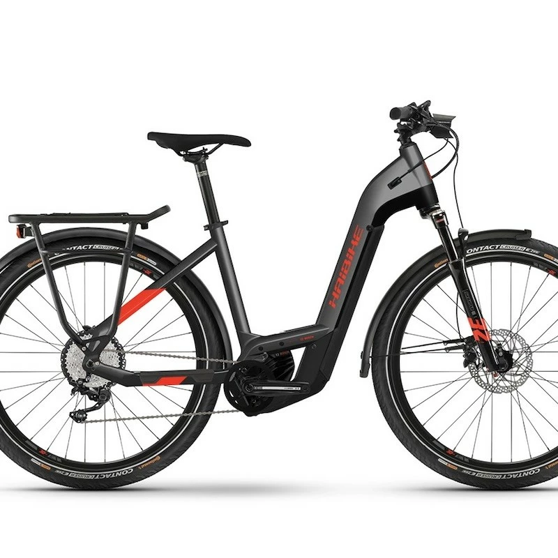 Haibike Trekking 9 Low Step 27.5 " EBike Antracite / Rosso / Nero | Lucido 3 Haibike Trekking 9 Low Step 27.5 " EBike Antracite / Rosso / Nero | Lucido