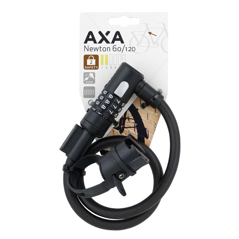 Lucchetto AXA Newton Code 60/12 Con Combinazione 3 Lucchetto AXA Newton Code 60/12 Con Combinazione
